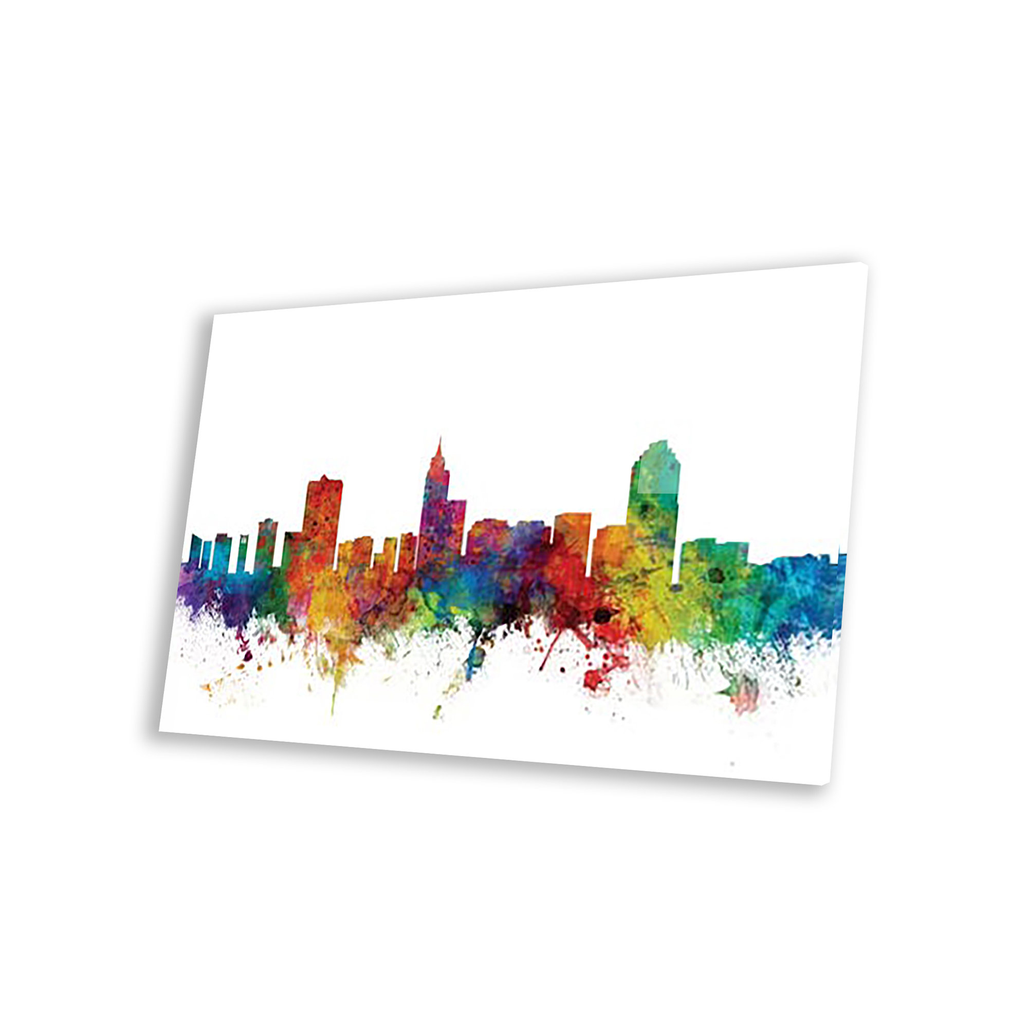 Latitude Run® " Raleigh, North Carolina Skyline " by Michael Tompsett Wayfair